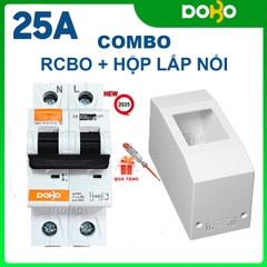 [RCBO 25A] Cầu Dao Chống Giật RCBO DOBO KOREA đa năng - siêu nhạy 4kA 30mA - Aptomat chống giật test trực tiếp - DB65LE-882522