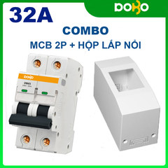Cầu Dao Tự Động MCB DOBO KOREA 2P 6kA  Loại Tốt CHỐNG CHẬP - CHỐNG QUÁ TẢI SIÊU NHẠY ( Aptomat chống chập)