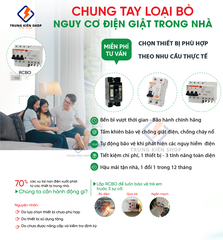 [RCBO 3P 32A] Cầu Dao Chống Giật  RCBO 3 Pha 380V 32A RCBO DOBO KOREA siêu nhạy - 4.5kA 30mA (Aptomat chống giật) DZ47LE-88323P