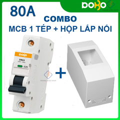 Cầu Dao Tự Động 1P 6kA MCB DOBO KOREA - siêu nhạy 6kA  (Aptomat tự động bảo vệ quá tải - chống chập cháy