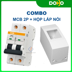 Cầu Dao Tự Động MCB DOBO KOREA 2P 6kA  Loại Tốt CHỐNG CHẬP - CHỐNG QUÁ TẢI SIÊU NHẠY ( Aptomat chống chập)