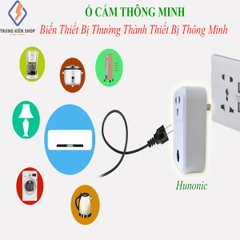 Ổ cắm thông minh Hunonic SK01. Điều khiển từ xa bằng điện thoại thông qua Wifi| Hẹn giờ tự động 4000w- 20A