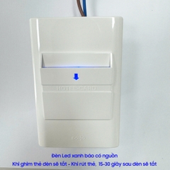(Có thẻ từ) Bộ công tắc thẻ từ Chữ Nhật khách sạn tiết kiệm điện 40A Hàng tốt - Công tắc tiết kiệm điện khách sạn DoBo Korea