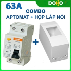 Cầu Dao Chống Giật RCCB 2P16-20-25-32-40-50-63A 30mA  DOBO KOREA đa năng - siêu nhạy - test giật trực tiếp