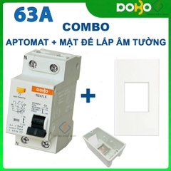 Cầu Dao Chống Giật RCCB 2P16-20-25-32-40-50-63A 30mA  DOBO KOREA đa năng - siêu nhạy - test giật trực tiếp