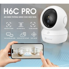 Camera wifi EZVIZ CS-H6C PRO 3MP W1 - Xoay, đàm thoại 2 chiều, bật đèn màu ban đêm khi có chuyển động, hỗ trợ gọi trên app