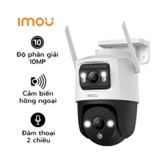 Camera IMOU Cruiser Dual 10MP IPC-S7XP-10M0WED-Ngoài trời, 2 mắt, full color, báo động bằng còi và đèn, đàm thoại 2 chiều