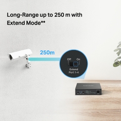 MS106LP Switch 6 cổng 10/100Mbps với 4 cổng PoE+