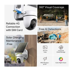 Bộ camera chạy bằng năng lượng mặt trời Tapo C615G KIT, hiệu TP-LINK
