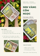 SET QUÀ SEN VÀNG CỐM NGỌC