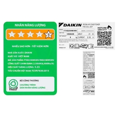 Máy lạnh Daikin Inverter 1.0 HP (1 Ngựa) FTKB25XVMV