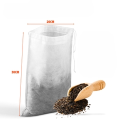 COMBO 10 Túi Lọc Trà Lớn 20x30cm Kích Thước 20x30cm (Có Dây Rút- Không Dệt Cao Cấp, Siêu Tiện Dụng-Dùng Được Nhiều Lần)