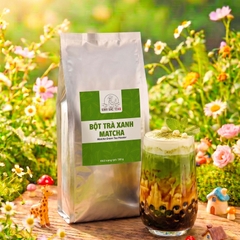 Bột Matcha Đài Loan Kinh Bắc Bịch 500g (Trà Xanh Matcha, Chuẩn Pha Chế, Latte, Làm Bánh)
