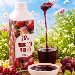 Nước Cốt Nho Đỏ SAN Chai 1Kg
