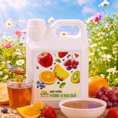 Nước Đường Hương Vị Hoa Quả Chai 2.5Kg
