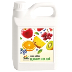 Nước Đường Hương Vị Hoa Quả Chai 2.5Kg