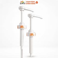 Vòi Pump Siro SAN 10ml Cho Chai 1Kg / 2.5Kg – Pump Nhựa Cao Cấp, Định Lượng Chuẩn, Size 40mm
