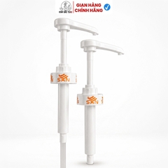 Vòi Pump Siro SAN 10ml Cho Chai 1Kg / 2.5Kg – Pump Nhựa Cao Cấp, Định Lượng Chuẩn, Size 40mm