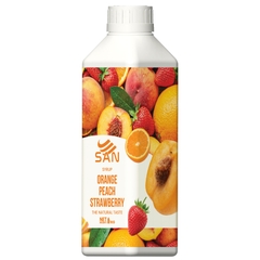 Syrup Cam Đào Dâu SAN Chai 1Kg