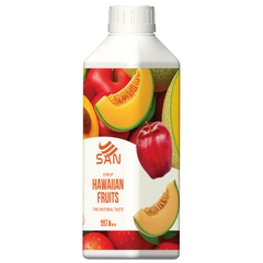 Syrup Táo Đào Dưa Lưới SAN Chai 1Kg