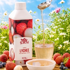 Syrup Vải Thanh Xuân SAN Chai 1Kg