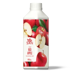 SYRUP TÁO ĐỎ Chai 1Kg (Trái Cây Tự Nhiên - Hương Thơm, Màu Sắc Nổi Bật)