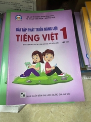 Combo Bài tập tiếng việt phát triển năng lực 1 - tập 1 + 2 (Kết nối)