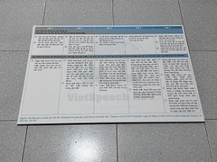 POSTER Yêu cầu cần đạt môn Tiếng Việt cấp Tiểu Học (bộ 5 tranh A0)