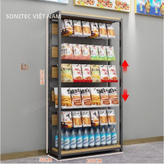 Giá trưng bày kệ siêu thị, kệ cửa hàng tiện lợi, móc treo văn phòng phẩm nhiều tầng, sản phẩm cho trẻ em, đồ ăn nhẹ và đồ uống.