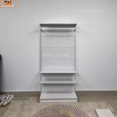 Kệ 3 Tầng Kết Hợp Thanh Treo Quần Áo, Phụ Kiện - Kệ Đa Năng Phù Hợp Mọi Không Gian