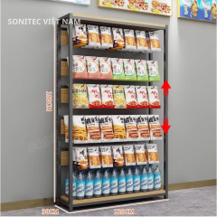 Giá trưng bày kệ siêu thị, kệ cửa hàng tiện lợi, móc treo văn phòng phẩm nhiều tầng, sản phẩm cho trẻ em, đồ ăn nhẹ và đồ uống.