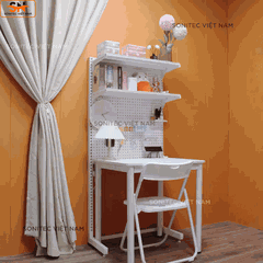 Kệ Sách Có Lưới 2 Tầng – Kệ Để Bàn Trang Trí, Lưu Trữ Đa Năng