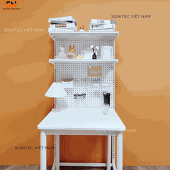 Kệ Sách Có Lưới 2 Tầng – Kệ Để Bàn Trang Trí, Lưu Trữ Đa Năng