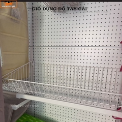 Giỏ Đựng Tay Cài Lưới Sắt – Rổ Cài Khung Sắt Trang Trí Đựng Đồ Phụ Kiện Decor