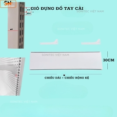 Giỏ Đựng Tay Cài Lưới Sắt – Rổ Cài Khung Sắt Trang Trí Đựng Đồ Phụ Kiện Decor