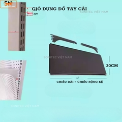 Giỏ Đựng Tay Cài Lưới Sắt – Rổ Cài Khung Sắt Trang Trí Đựng Đồ Phụ Kiện Decor