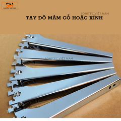 TAY ĐỠ MÂM GỖ HOẶC MẶT KÍNH CÀI THANH RAY M32M33