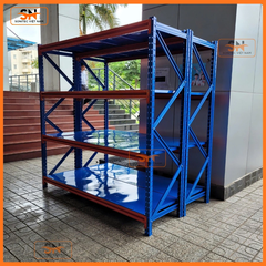 Kệ trung tải 4 tầng tải trọng 300kg/tầng mâm