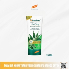 Sữa rửa mặt dịu nhẹ giúp giảm mụn chiết xuất từ lá neem Himalaya Purifying Neem Face Wash 150ml