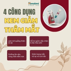 [MUA 1 TẶNG 1] Kem dưỡng giảm quầng thâm mắt Himalaya Under Eye Cream 15ML + 1 HŨ SRM NGHỆ 14 TUÝP