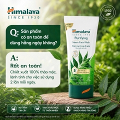 Sữa rửa mặt dịu nhẹ giúp giảm mụn chiết xuất từ lá neem Himalaya Purifying Neem Face Wash 150ml