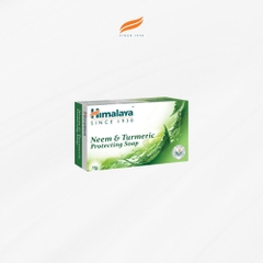 Xà phòng giảm mụn cơ thể từ lá neem Himalaya Neem & Tumeric Soap (1 bánh)