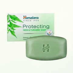 [Chuyên trị mụn da/mụn lưng] Xà phòng giảm mụn cơ thể từ lá neem Himalaya Neem Turmeric Soap 75g