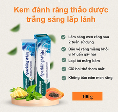 [COMBO 3] Kem đánh răng trắng sáng lấp lánh Himalaya Sparkling White Toothpaste (3 TUÝP)