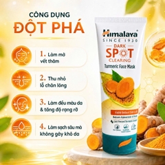 Mặt nạ tinh chất nghệ giảm thâm sáng da Himalaya Dark Spot Treatment Turmeric Face Mask 100ml