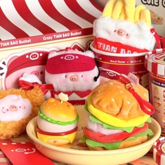 Tian bao Sweet Baby Piggy Crazy Bucket Plush series Blind Box