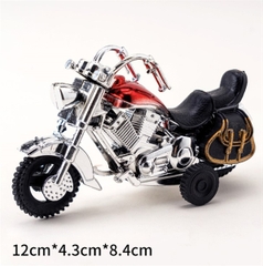 Trang trí mô hình xe máy Harley đỏ (nhựa)