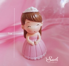 Trang trí sứ công chúa váy hồng mới
