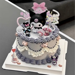 Trang trí Kuromi nhựa đẹp (9cm) L1