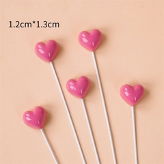 Set que cắm sắt hình trái tim hồng
